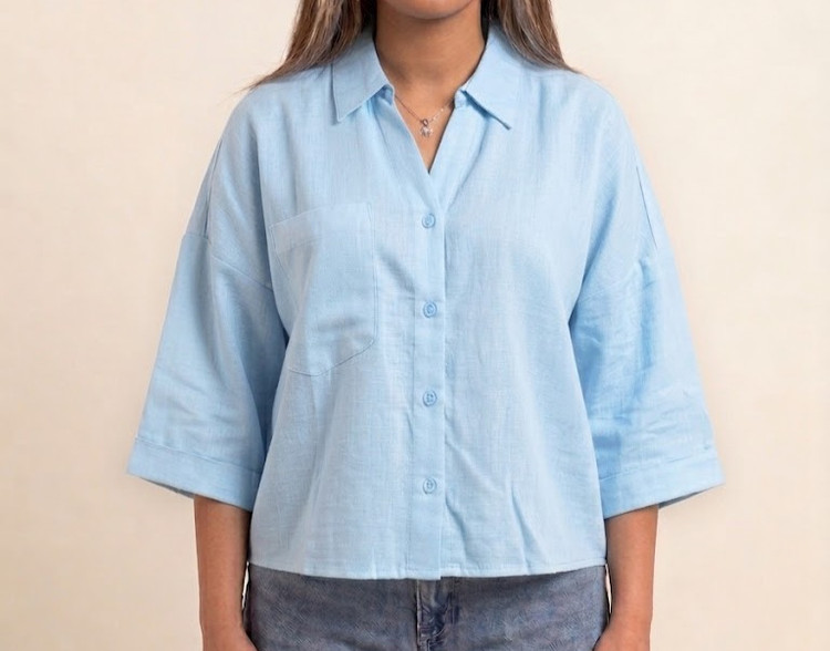 شومیز لینن H&M کد ۰۳۹