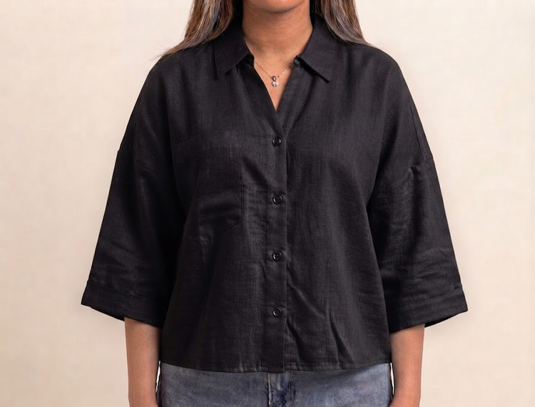 شومیز لینن H&M کد ۰۳۹