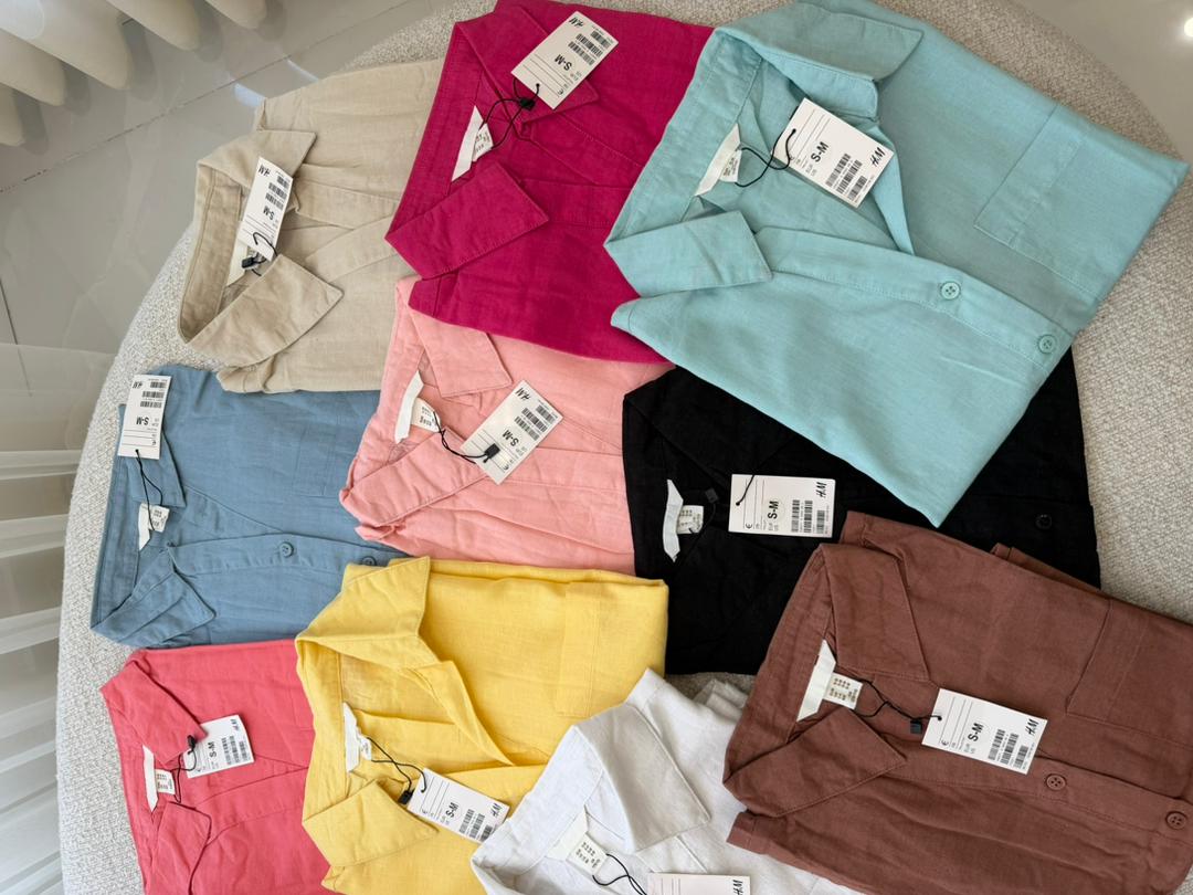شومیز لینن H&M کد ۰۳۹