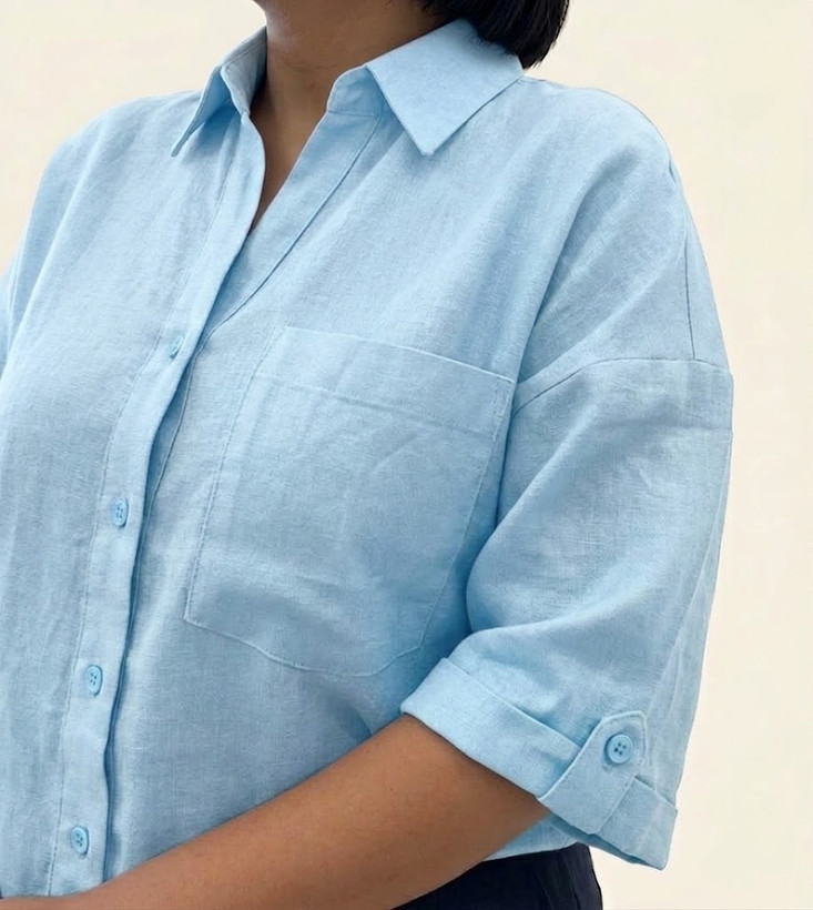 شومیز لینن H&M کد ۰۳۹